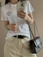 ACNE1996胸标短袖 白色