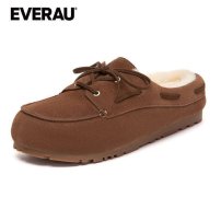 EVERAU新款包头女外穿拖鞋 棕色