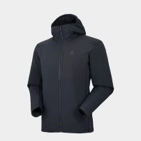 KAILAS凯乐石RH80连帽棉服 防泼水棉防风保暖户外登山棉衣外套 深灰色