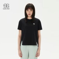 科隆女款开叉短袖 黑