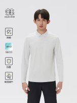 科隆男士POLO速干长袖 白