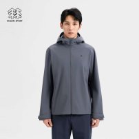 KOLON SPORT可隆软壳衣耐磨透湿防水防风男TECHSHELL 3L软壳夹克 深灰