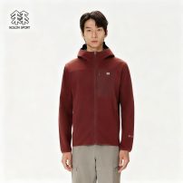 KOLON SPORT HIKING可隆防风透湿GTXWINDSTOPPER男款抓绒连帽夹克 枣红