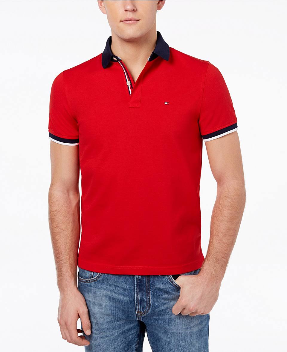 男士logo 修身合身版 polo 衫 mars red 4394943mars