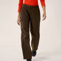 始祖鸟Leutia Pant Logo刺绣软壳工装裤男女同款 豆角棕