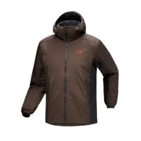 始祖鸟阿童木保暖棉衣ARCTERYX ATOM Hoody男轻量薄棉服外套  咖色