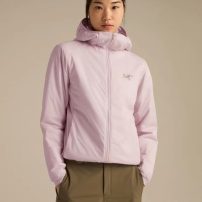始祖鸟Atom SV Jacket阿童木连帽棉服夹克厚款  粉色
