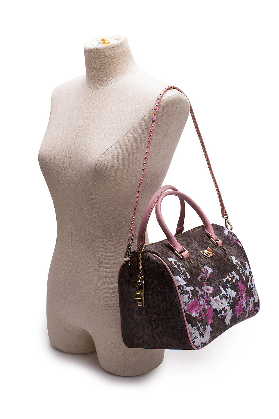 cavalliclass劳拉lara印花保龄球包ccb004050粉色