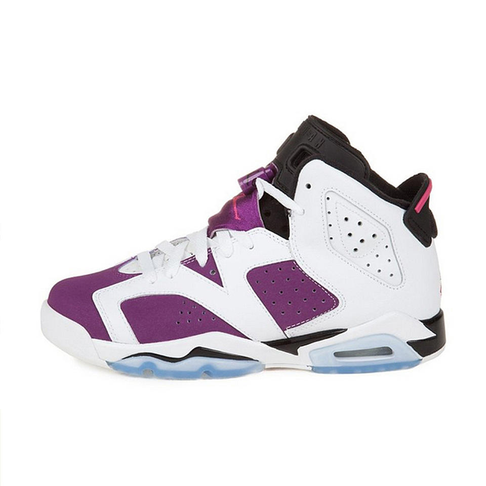 airjordan6gs乔6aj6白紫葡萄篮球鞋女543390127