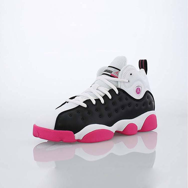 airjordanjumpmateamiigsaj13黑白粉篮球鞋820276016