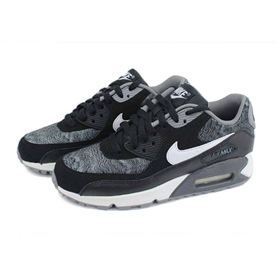 nikeairmax90耐克气垫gs黑白女子跑步鞋307793005