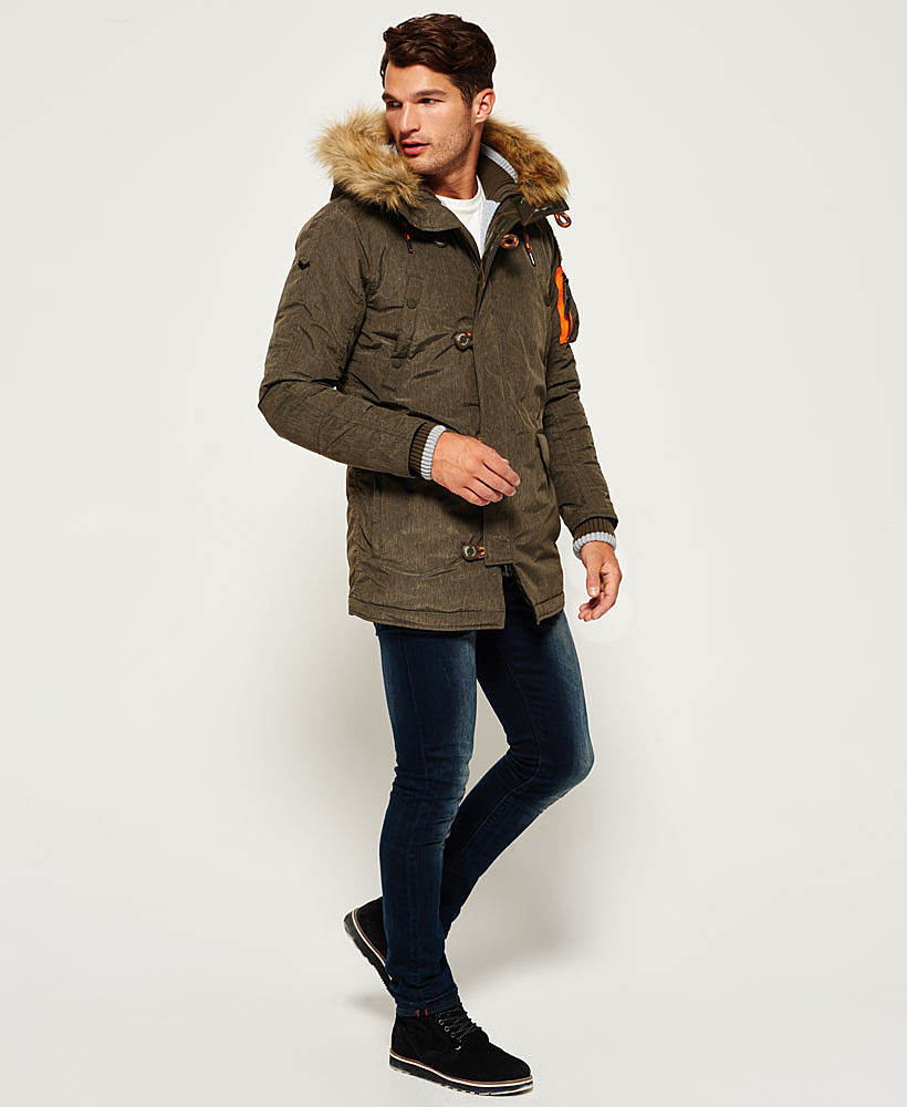 男款superdry微纤维sd3风雪衣夹克63339军绿灰色军绿色