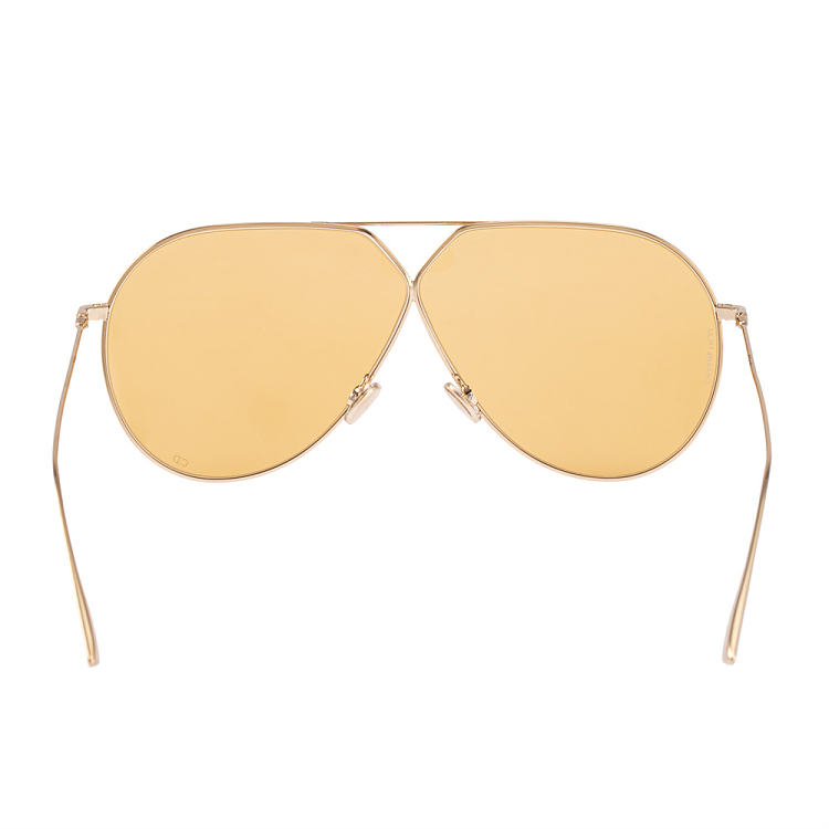 男女同款dior镜片棕黄色镜框金色中性太阳镜stellaire3j5g7065