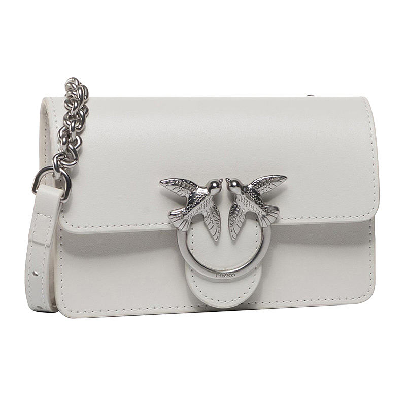 【女款】 pinko 品高 女士白色燕子链条包 1p21kr-y5ffi09