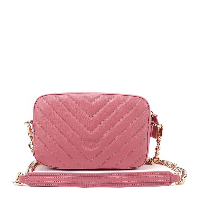 【女款】 pinko 品高 女士粉色燕子单肩包 1p21qy-y677q03