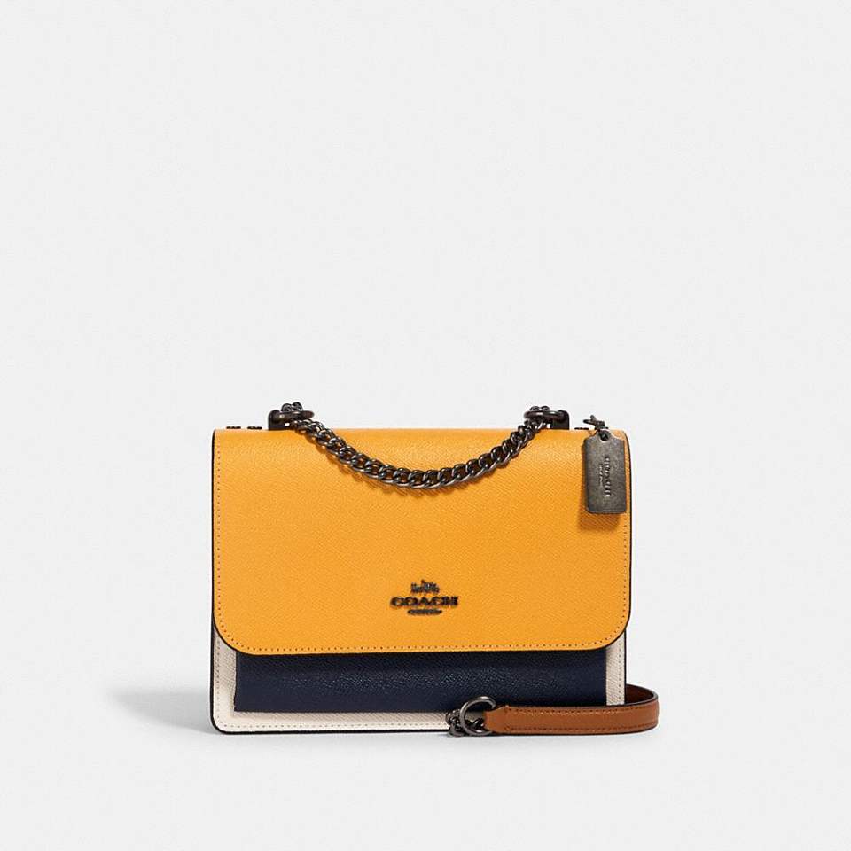 【女款】2308_qbr2m coach 女包 klare crossbody in colorblock