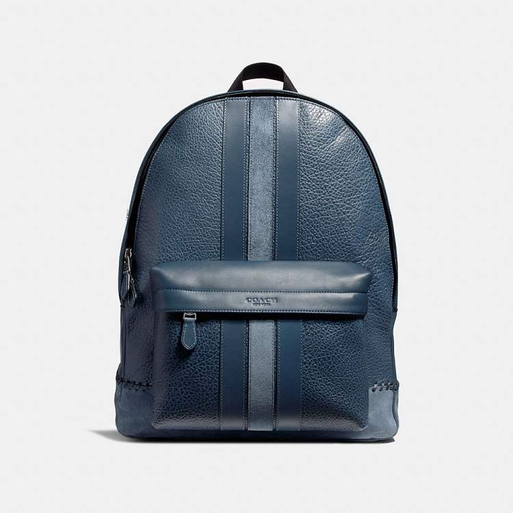 coach f11250 mens charles backpack with baseball stitch denim Amazon.com: Hitch Patchwork, Denim Multi One Size : Clothing, Shoes & Jewelry Denim smooth leather and soft pebble leather Inside zip cell phone and multifunction pockets Laptop compartment with zip closure Zip closure recycled polyester lining Top handle with 2 drop Outside zip pockets Adjustable shoulder straps Fits a 12 (zip compartment) or 13 (main compartment) laptop 10 3/4 (L) x 14 (H) x 5 1/4 (W) Denim specially treated for a love COACH MC | Cargo Backpack
