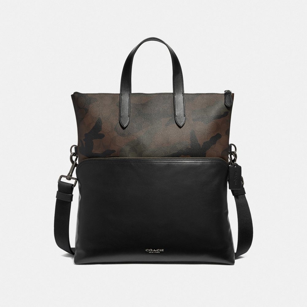 【男款】f72527-qbgru coach 男包 graham foldover tote in