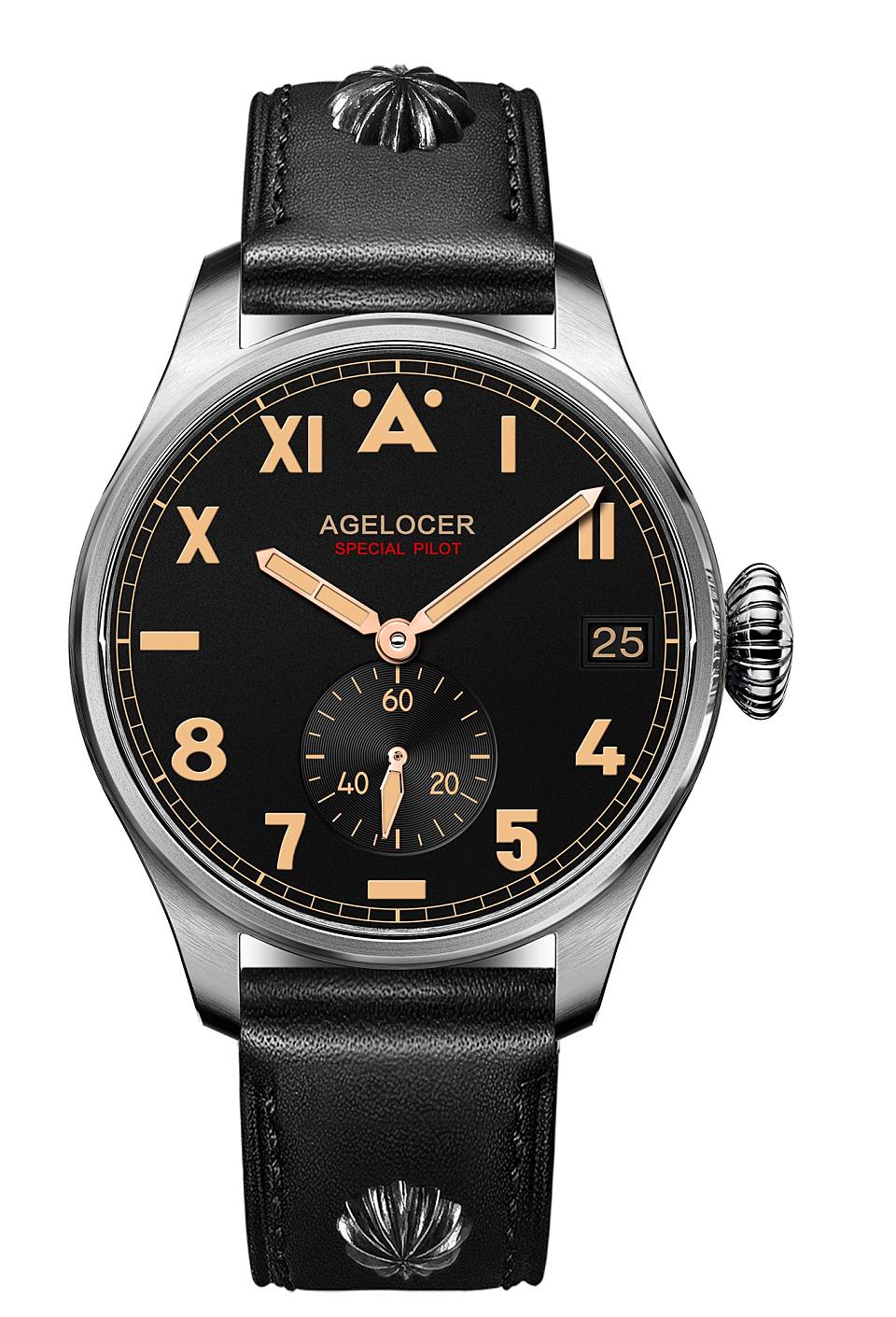 艾戈勒(agelocer)北卡罗来纳系列瑞士进口手表 自动机械男表防水夜光