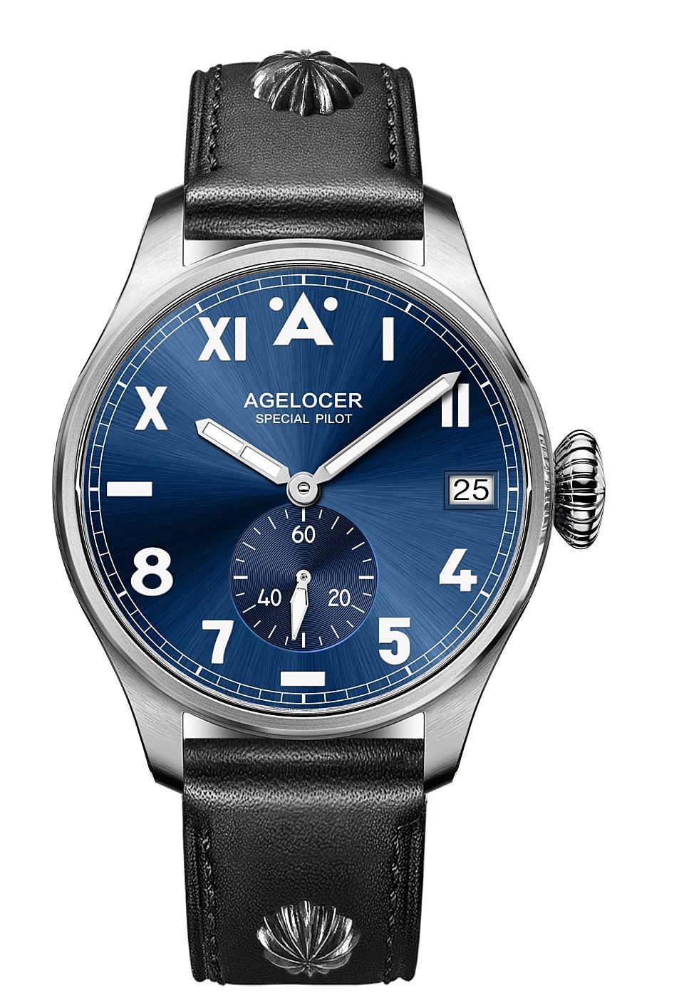 艾戈勒agelocer北卡罗来纳系列瑞士进口手表自动机械男表防水夜光大