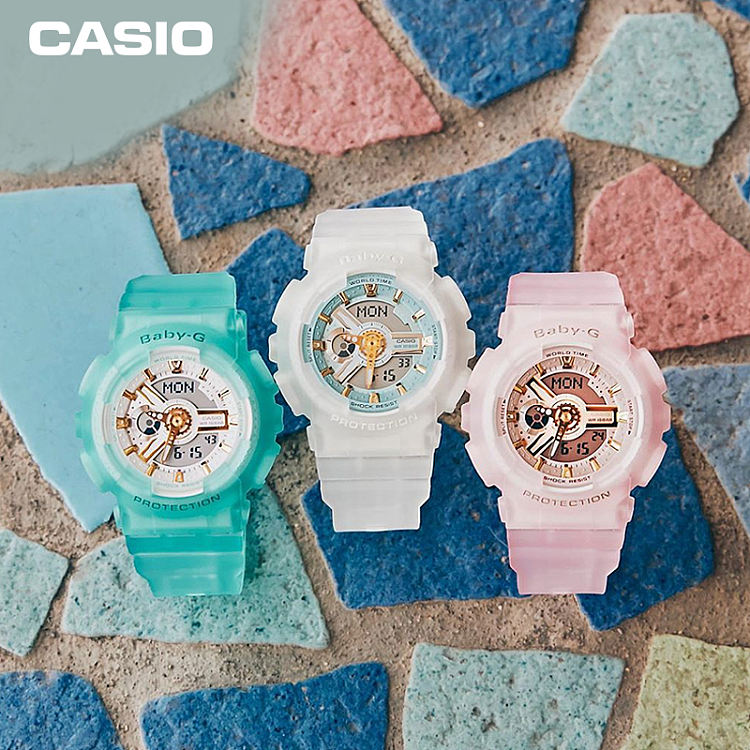 【女款】 卡西欧（CASIO）手表BABY-G 海玻璃系列三吉彩花同款 
