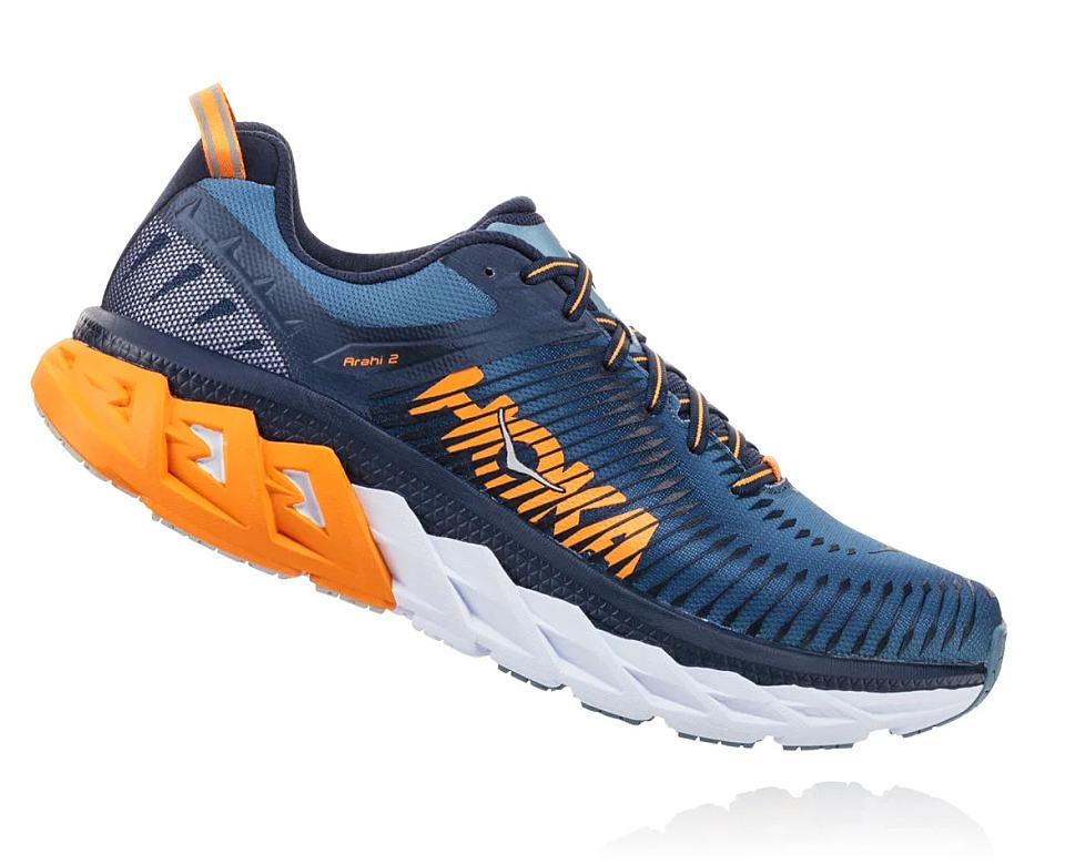 【男款】hoka one one arahi 2减震公路跑鞋 如图 1019275-black iris