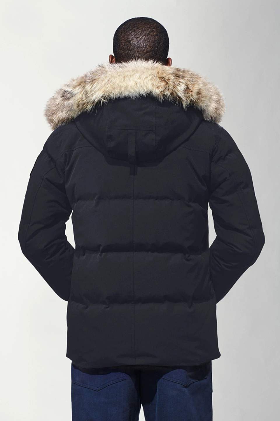 【男款】canada goose wyndham 黑标派克大衣 3808mb-navy / marine