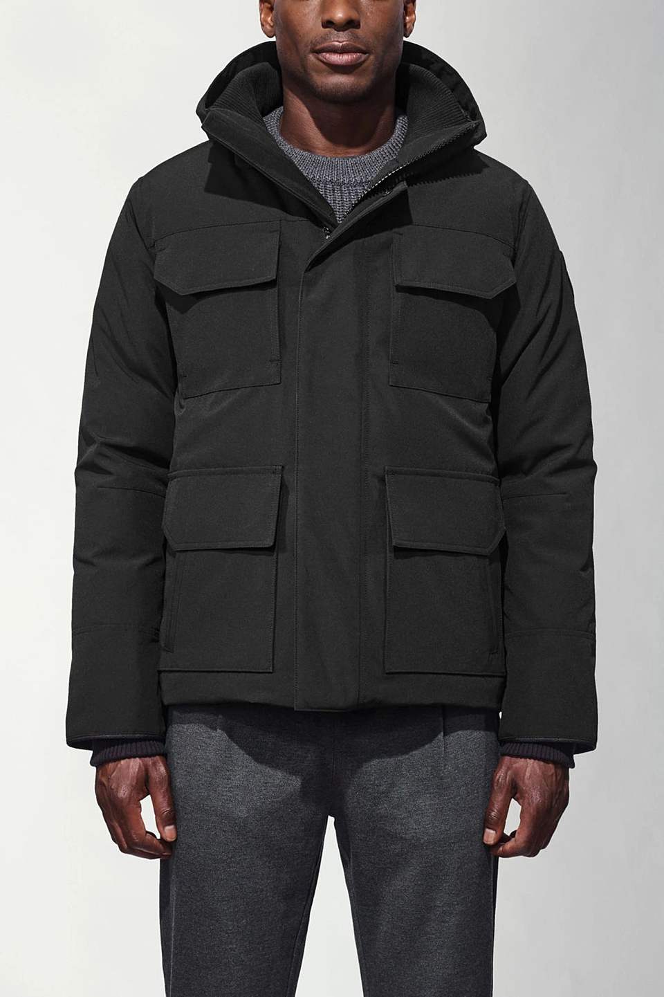 男款canadagoosemaitland黑标派克大衣4550mbblacknoir