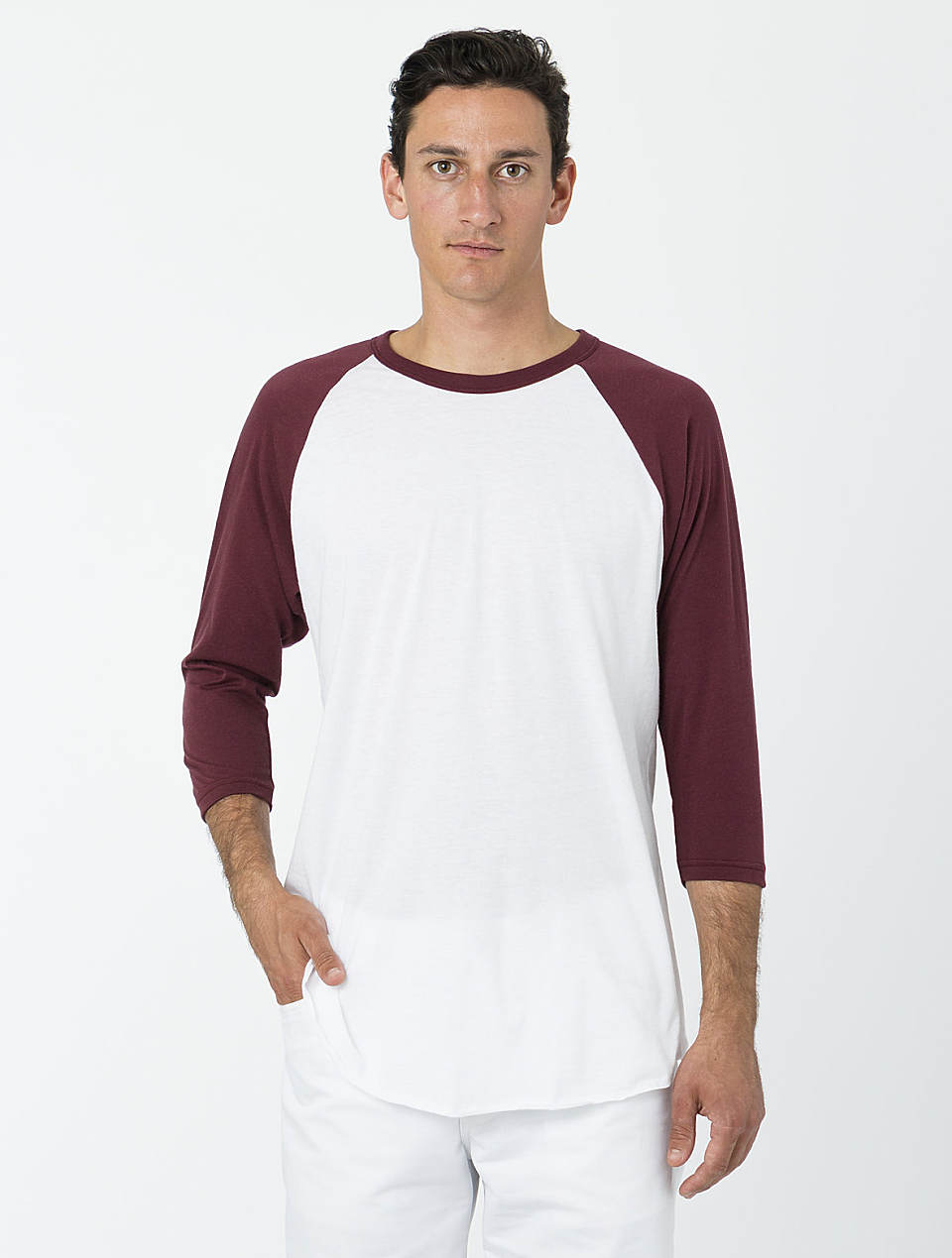 【男女通款】los angeles apparel 中性 七分插肩袖 3.