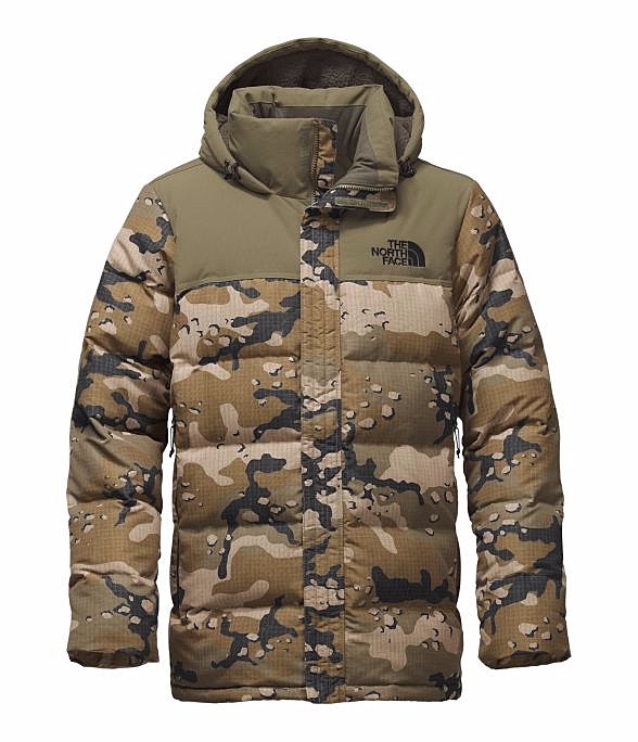 【男款】the north face 羽绒服 m nuptse ridge parka 橄榄绿迷彩 nf