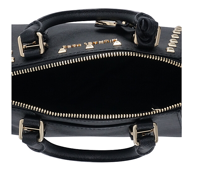 mk35t8gc6m2l女士黑色时尚铆钉单肩手提斜挎饺子包black