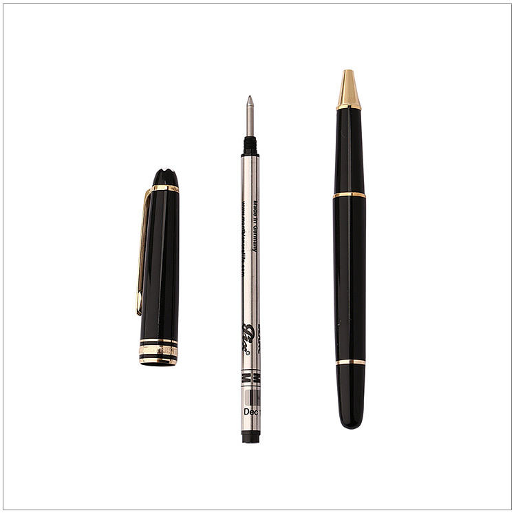 男女同款montblanc万宝龙黑色大班系列树脂签字笔12890