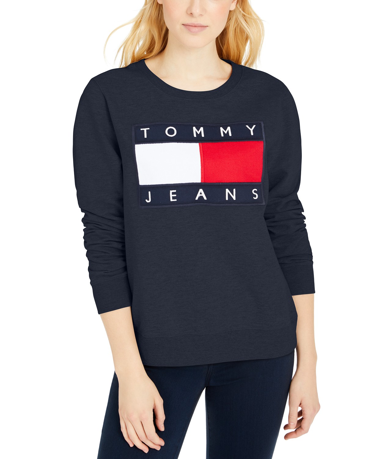 【女款】tommy hilfiger flag 套頭衫 10375036sky captain