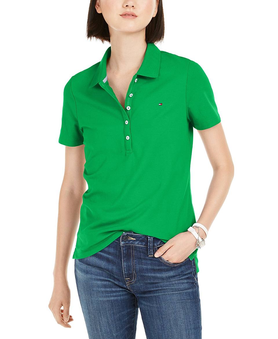 女款tommyhilfigerlogoembroideredpolo衫10454516kellygreen
