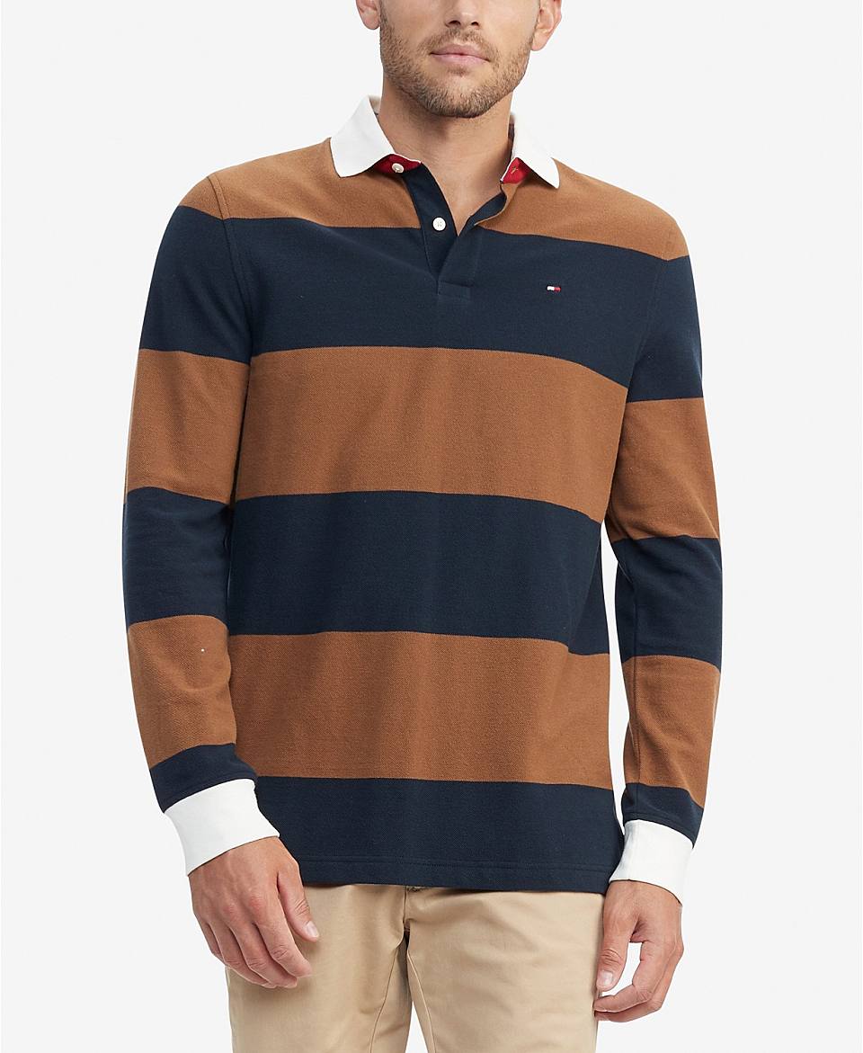 【男款】tommy hilfiger talmadge colorblocked stripe 合身版polo衫