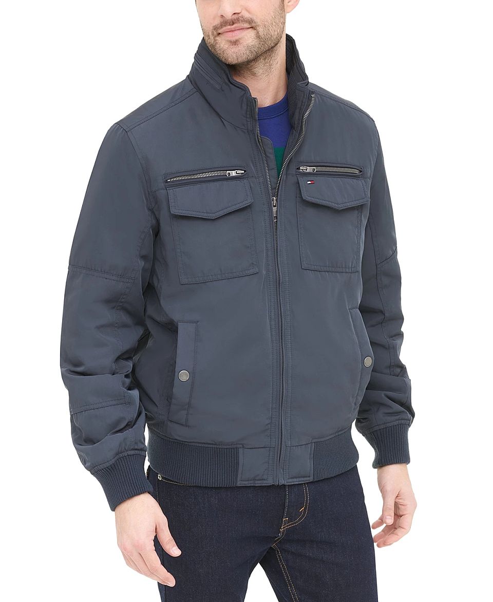 男款tommyhilfigerfourpocketfilledperformancebomber夹克2339122