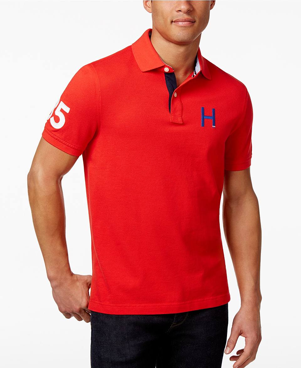 男士flanders h logo polo 衫 mars red 4408981mars red