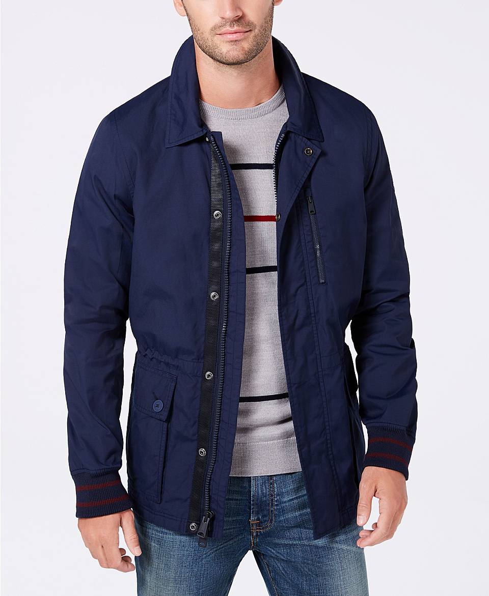 男款tommyhilfigertuckerfleecelined夹克6639955navyblazer