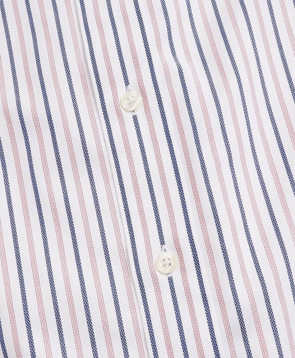 男款stripedobby修身版免烫休闲衬衫mg03273garnet