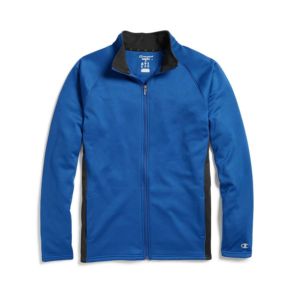 男款championperformance抓绒拉链夹克s270athleticroyalblack