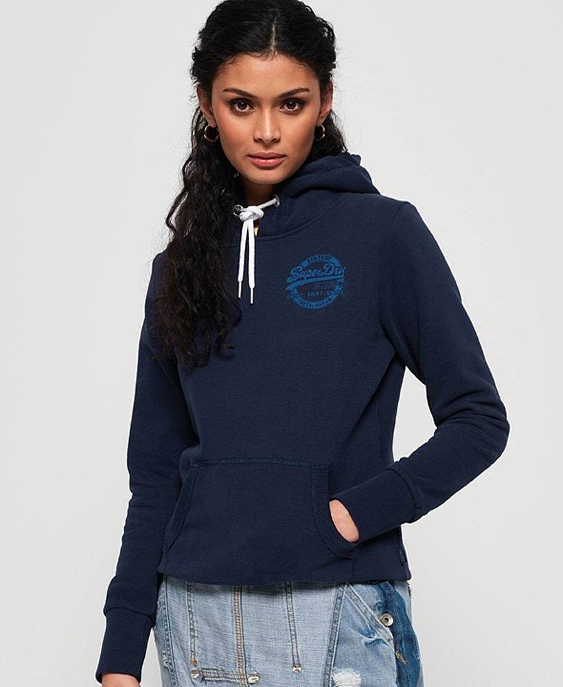 【女款】vintage logo heritage 连帽衫 147181 dazzling blue