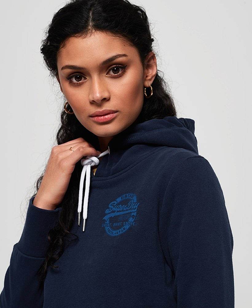 【女款】vintage logo heritage 连帽衫 147181 dazzling blue