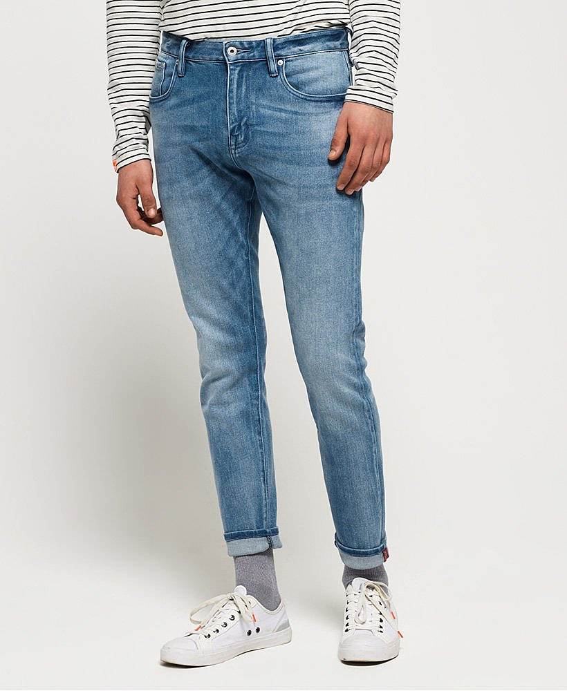 男款tylerflex修身牛仔裤147333reatherbrightblue