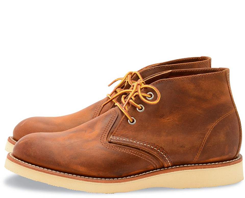 【work chukka 3137】男士 皮马靴 铜红色