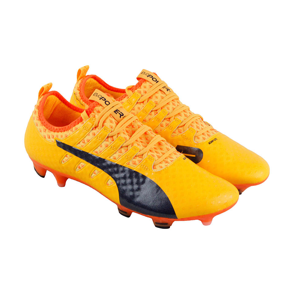 男款pumaevopowervigor1fg足球钉鞋黄色藏蓝色橙色10382407