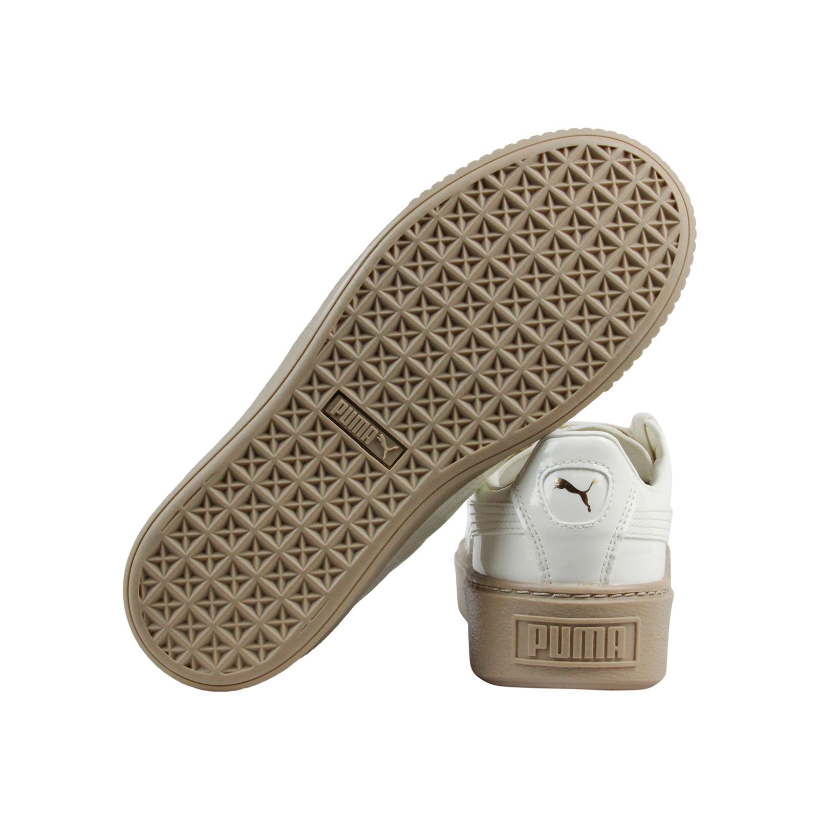 女款】Puma Basket Platform Patent 运动鞋 