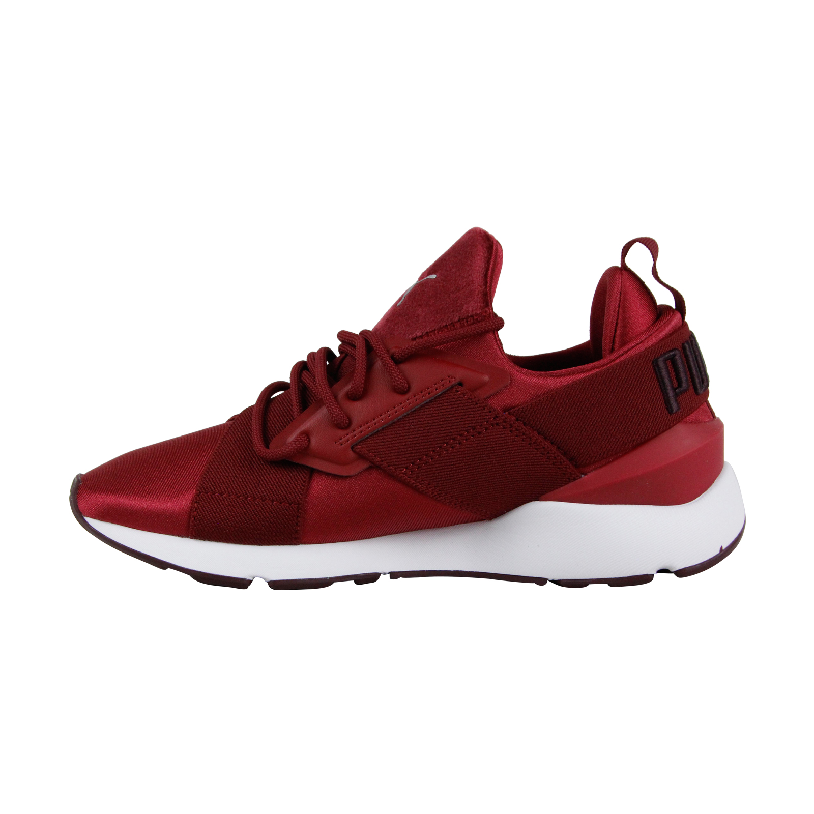 puma muse satin ii women's red