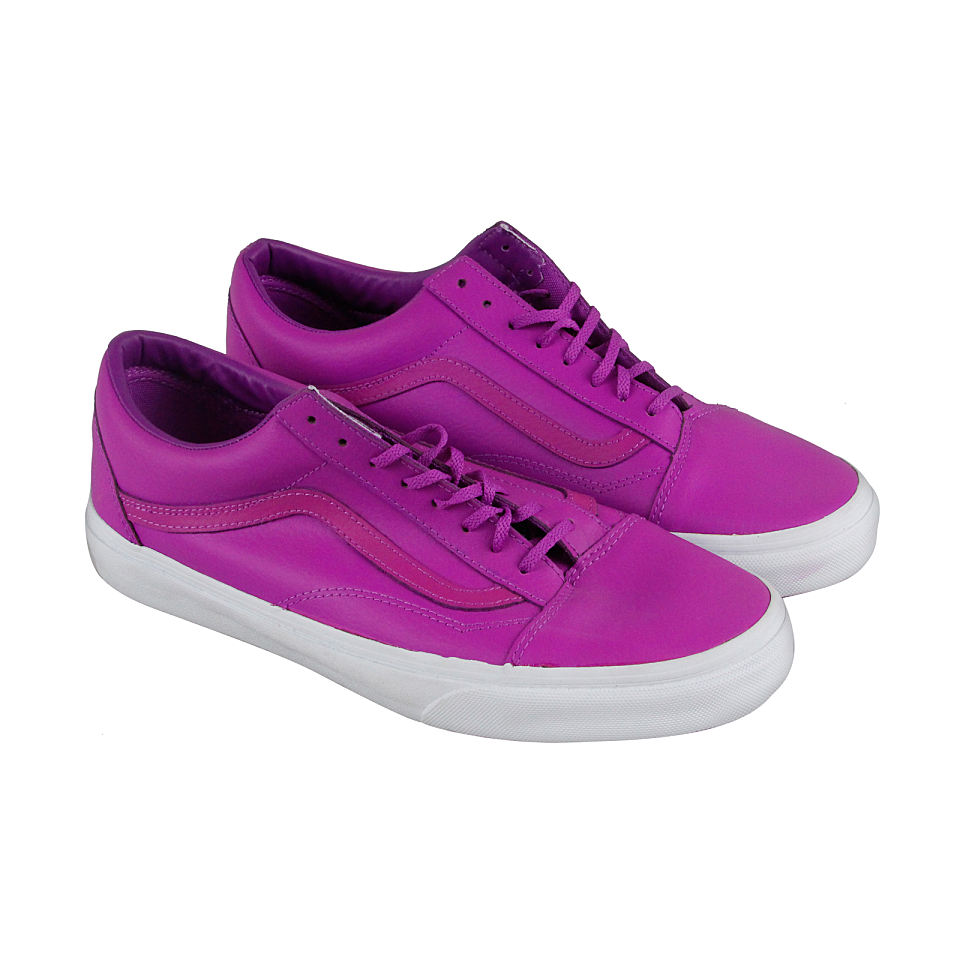 男款vansoldskool休闲鞋氖紫色vn0a38g1mw5