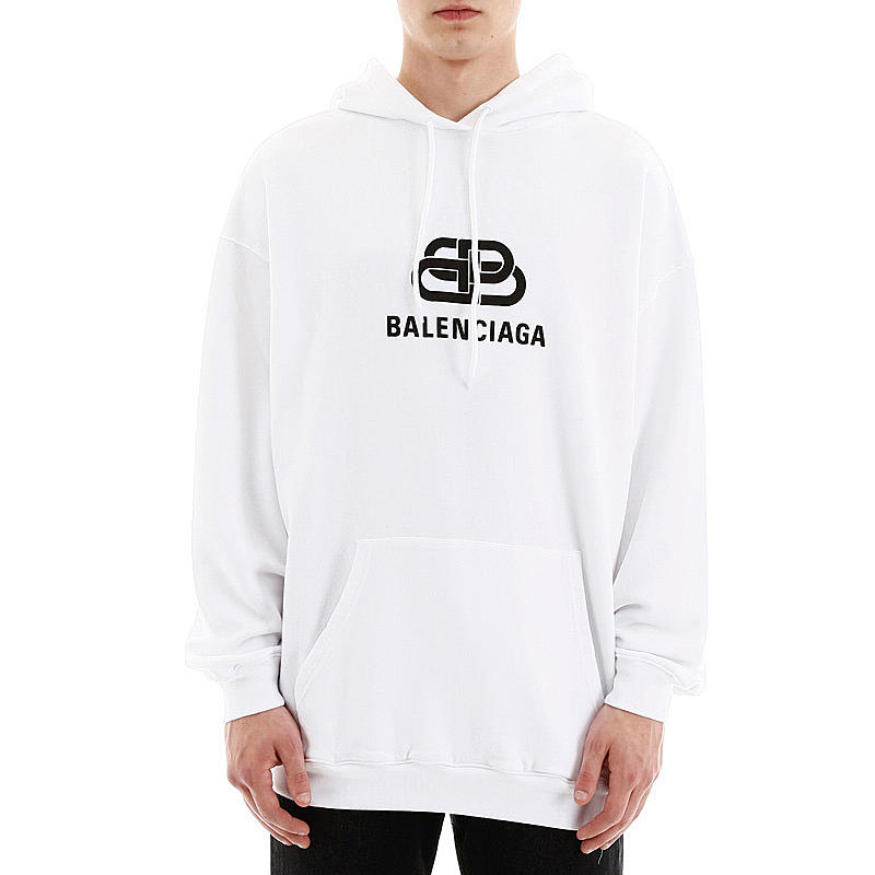 男款balenciaga巴黎世家男士白色卫衣570811tev199044