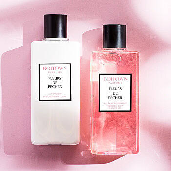 男女通款冰希黎boitown十里桃花香氛洗护沐浴露身体乳套装留香保湿